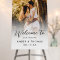 Photo Script Font Personalize Wedding Welcome Sign