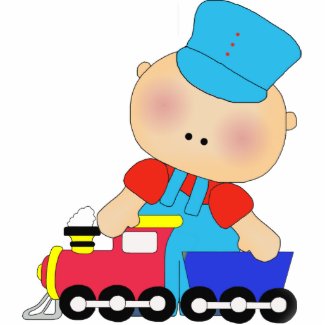 Baby Boy Train Driver photosculpture