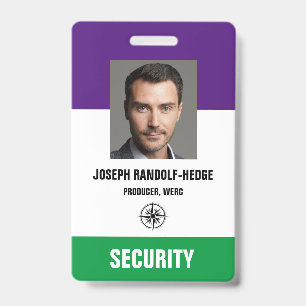 PHOTO SECURITY PASS - Photo I.D. Badge