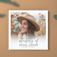 Photo Seed Packet Memorial Funeral Favor
