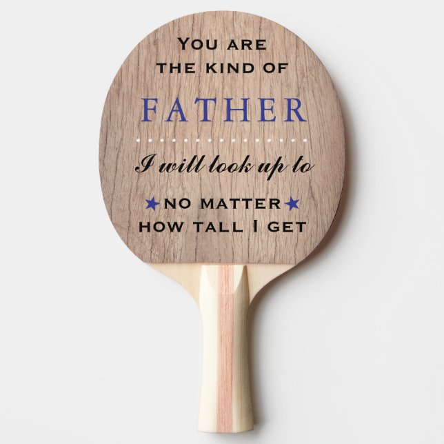 Photo Sentimental Father's Day Birthday  Ping Pong Paddle (Front)