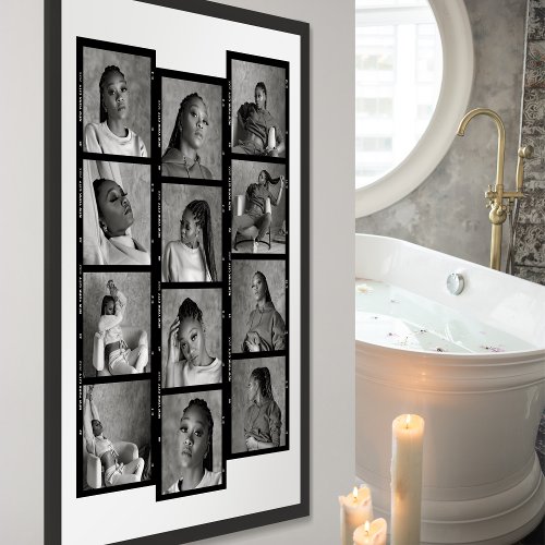 Photo Sequence Custom Contact Sheet 30 x 40  Poster