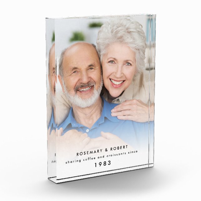 Photo Sharing Coffee Croissants Since Year Names Block (Left)