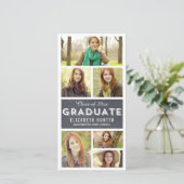 Photo Showcase CHALKBOARD Graduation Photo Cards (Standing Front)