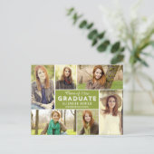 Photo Showcase EDITABLE COLOR Graduation Postcard (Standing Front)