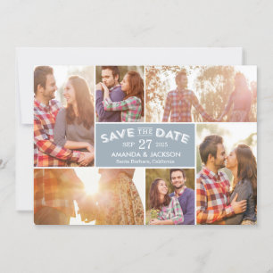 Photo Showcase Editable Color Save The Date Card