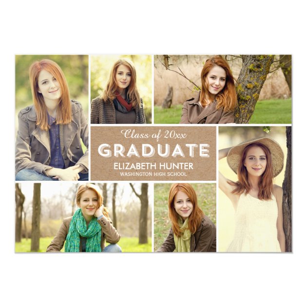 Photo Showcase Graduation Invitation - Craft