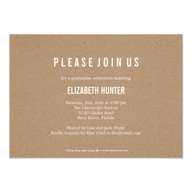 Photo Showcase Graduation Invitation - Craft