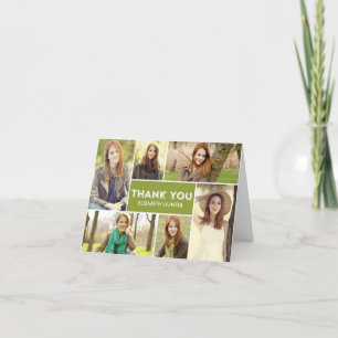 Photo Showcase Graduation Thank You Card - Color