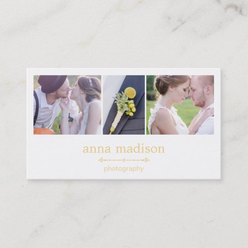 Customizable Photo Showcase Photography Business Card