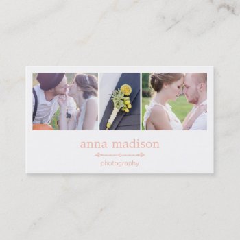 Photo Showcase Photography Business Card - Pink by orange_pulp at Zazzle