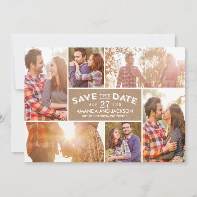 Photo Showcase Save The Date - Craft (Front)