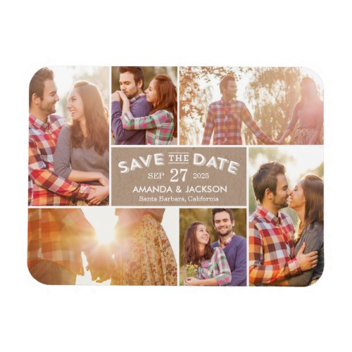 Photo Showcase Save The Date Magnet