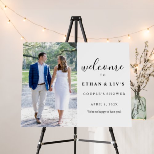 Photo Side Welcome Couples Shower Sign