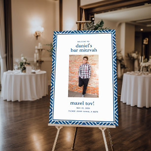 Photo Sign In Board, Modern Mitzvah XL Foam Board