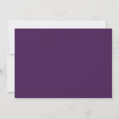 Photo Silver Frame Abstract Plum Teal Flowing Ink Invitation (Back)