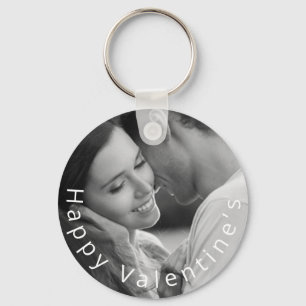 Photo Simple Happy Valentines Keychain