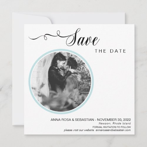 *~* PHOTO Simple  Minimal Wedding Save The Date