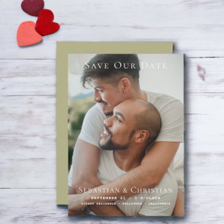 Photo Simple Save The Date Wedding