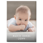 Photo & Simple White Text Stylish Modern Keepsake