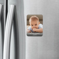 Photo & Simple White Text Unique Modern Keepsake