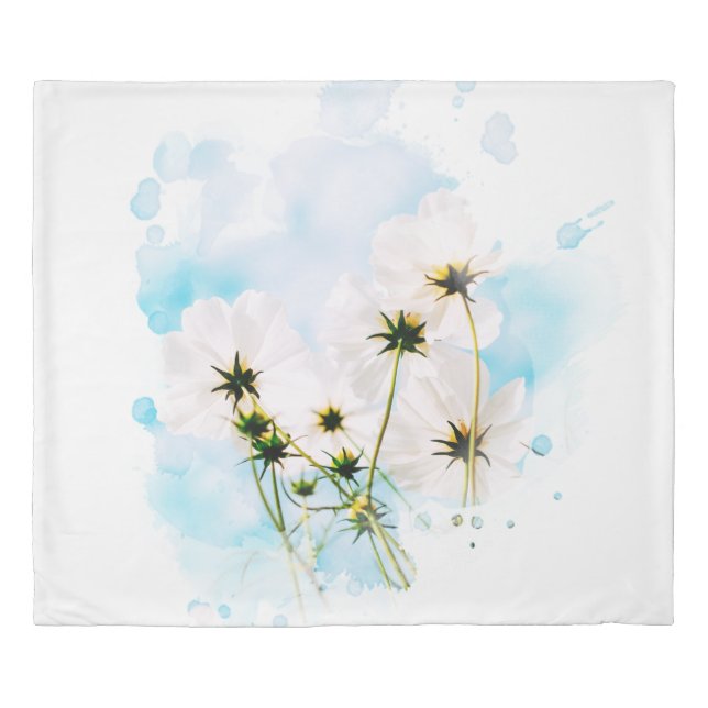 *~* Photo SKY Pink Flowers FLORAL AR15  Duvet Cover (Front)