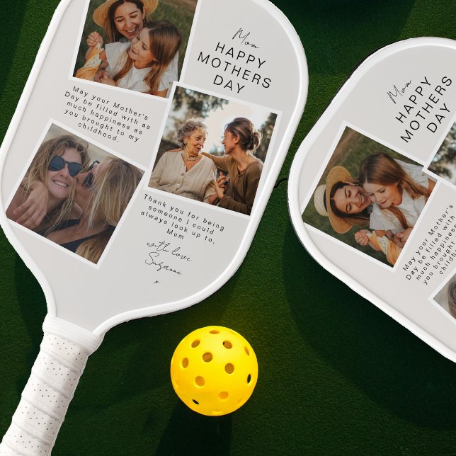Photo Snapshot Mothers Day Pickleball Paddle (Creator Uploaded)