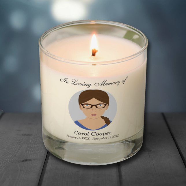 Photo Sober Funeral Memorial Scented Candle (Photo Sober Funeral Memorial Scented Candle)