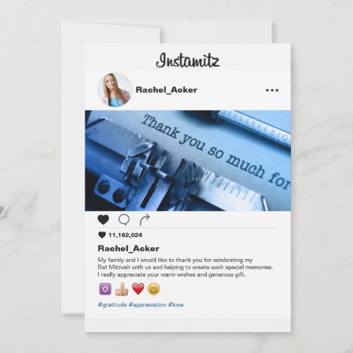 Photo Social Media Bat Mitzvah or Bar Mitzvah