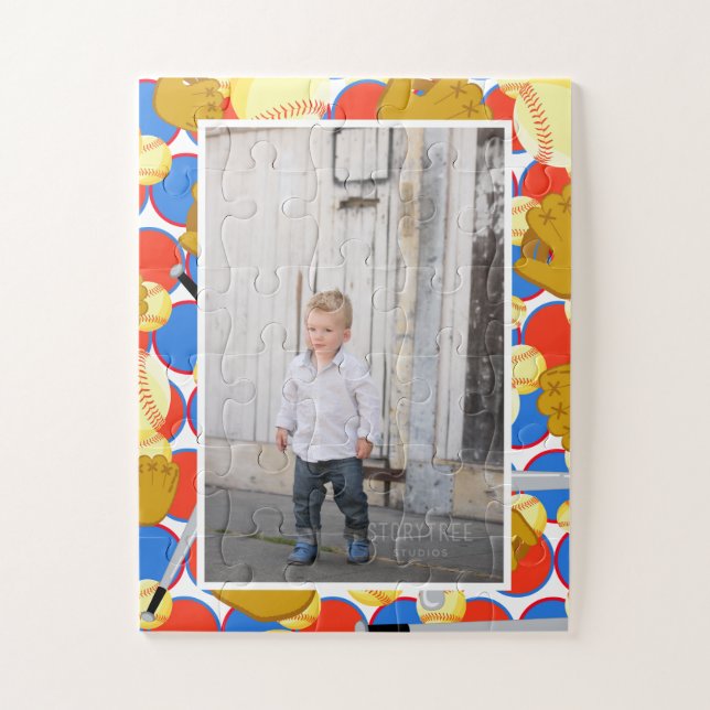 Photo Softball Jigsaw Puzzle (Vertical)