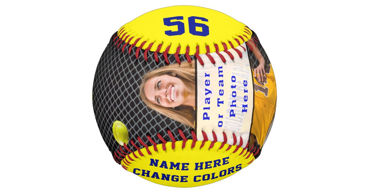 Photo Softball, Senior Gifts for Softball Players Zazzle