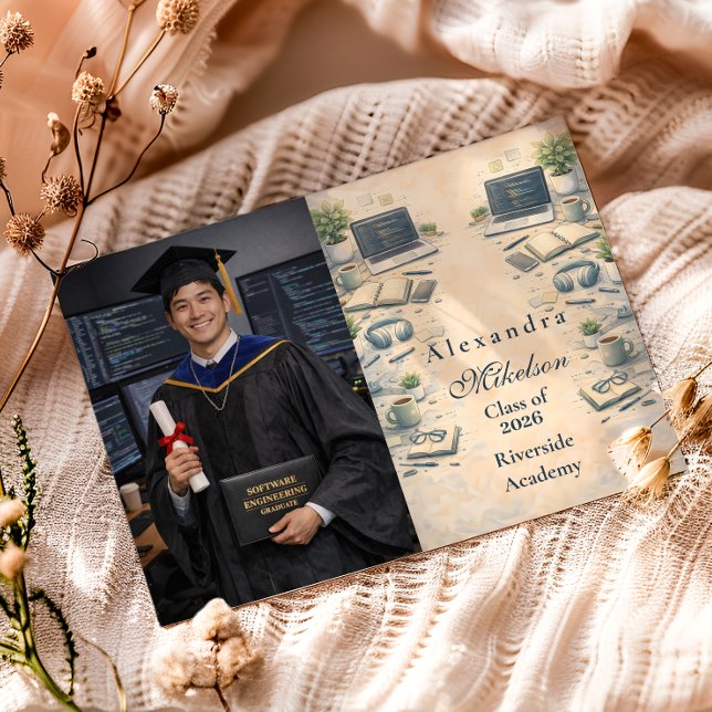 Photo Software Engineer Graduation Announcement (Creator Uploaded)