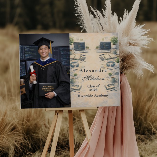 Photo Software Engineer Graduation Foam Board (Creator Uploaded)