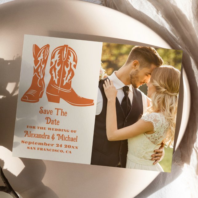 Photo Southwestern Country Ranch Western Wedding  Save The Date (Creator Uploaded)