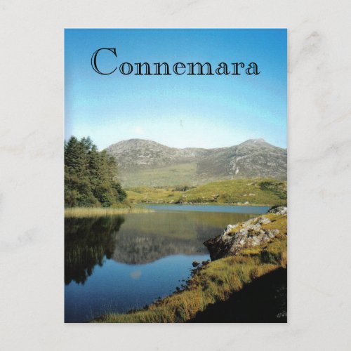 Photo souvenir from Connemara lake _ Ireland Postcard