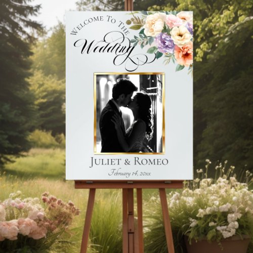 Photo &amp; Spring Floral Welcome - Pearl White Foam Board