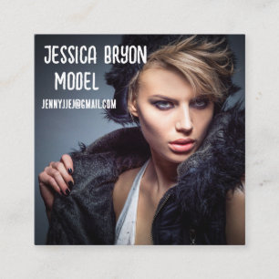 PHOTO square CUSTOM Business Cards