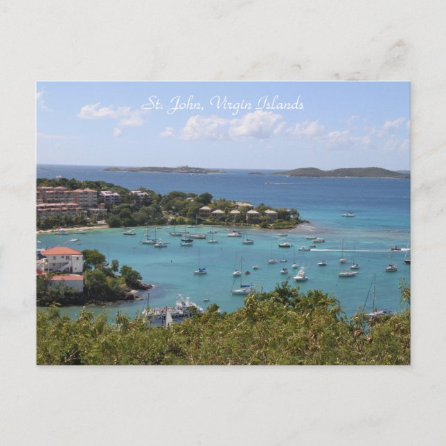 Photo, St. John, Virgin Islands, Ocean, Beach Postcard (Front)