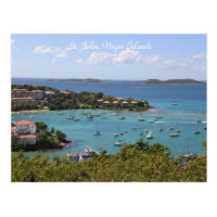 Photo, St. John, Virgin Islands, Ocean, Beach Postcard