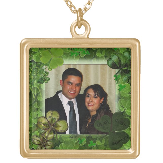 Photo St. Patrick's Day Necklace (Front)