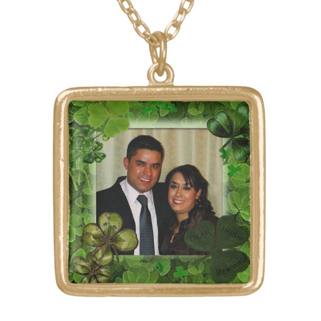 Photo St. Patrick's Day Necklace (Front)