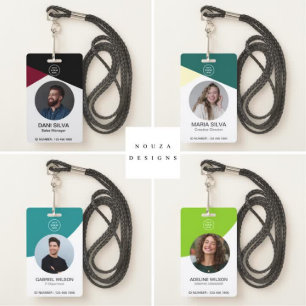  Photo Staff Employee ID l Corporate Company Logo Badge