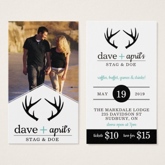 photo stag and doe tickets (Front & Back)