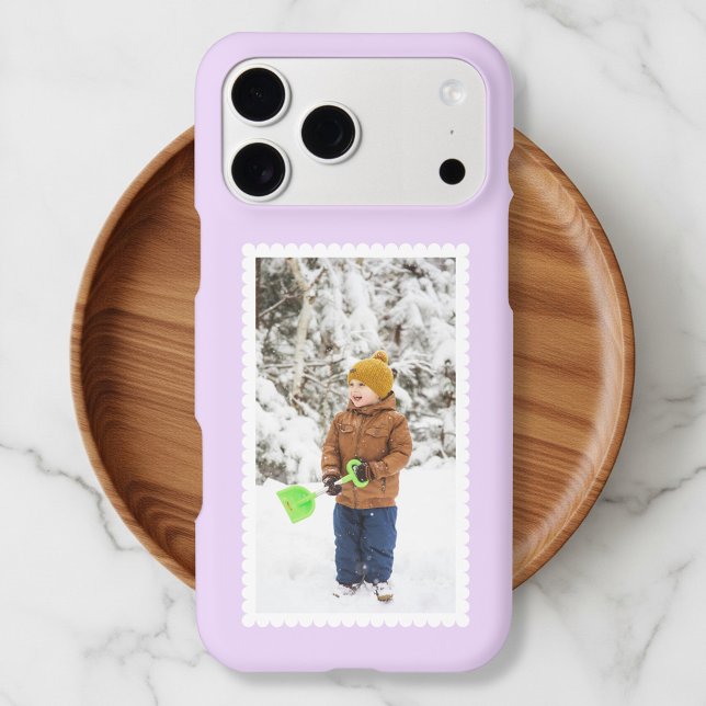 Photo Stamp Style Purple Case-Mate iPhone Case (Creator Uploaded)