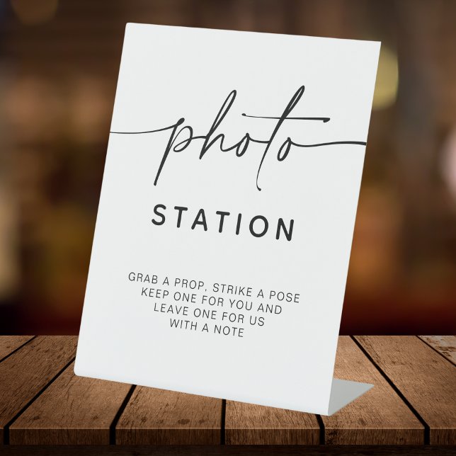 Photo Station Minimalist Wedding Guestbook Sign (Creator Uploaded)