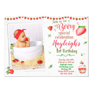 berry first birthday outfit