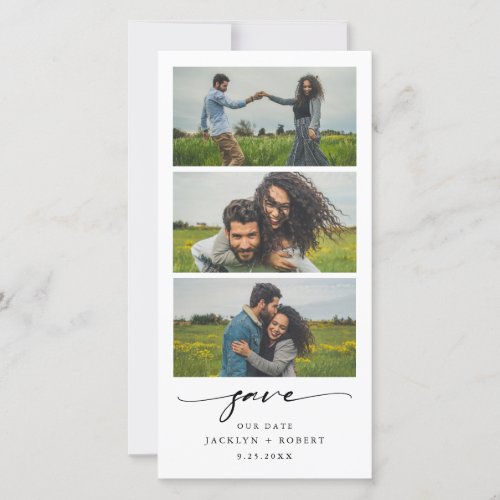 Photo Strip Save The Date Photo Booth Wedding Date