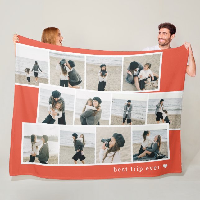 Photo Strips Custom Color Personalized Blanket (In Situ)