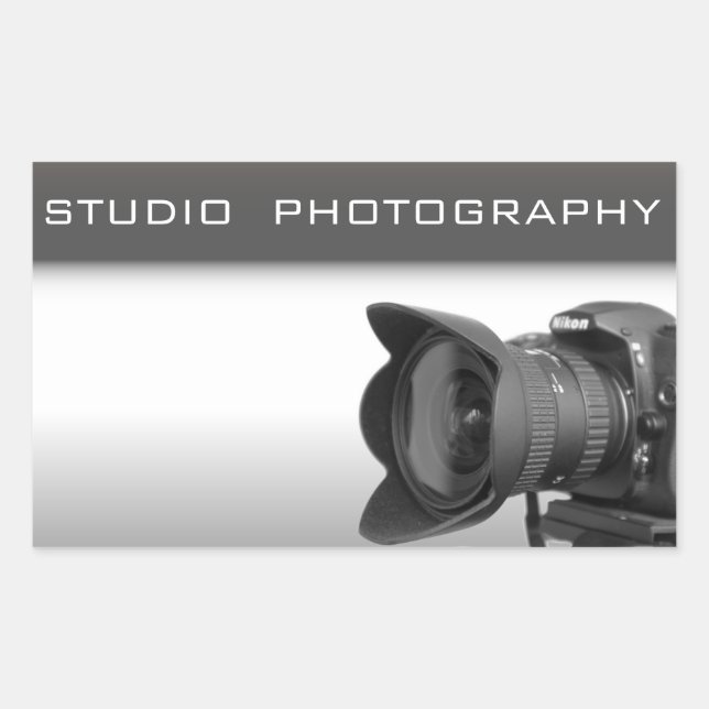 Photo studio rectangular sticker (Front)