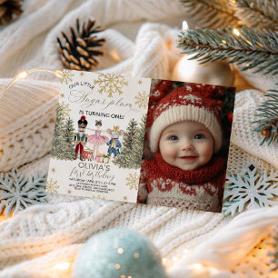 Photo Sugar Plum Nutcracker Invite